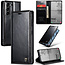 CaseMe - Telefoonhoesje geschikt voor Samsung Galaxy S23 Plus - Wallet Book Case - Met Magnetische Sluiting - Zwart