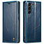 CaseMe - Telefoonhoesje geschikt voor Samsung Galaxy S23 Plus - Wallet Book Case - Met Magnetische Sluiting - Donker Blauw