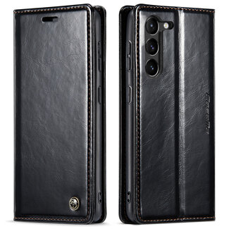 CaseMe CaseMe - Telefoonhoesje geschikt voor Samsung Galaxy S23 - Wallet Book Case - Met Magnetische Sluiting - Zwart