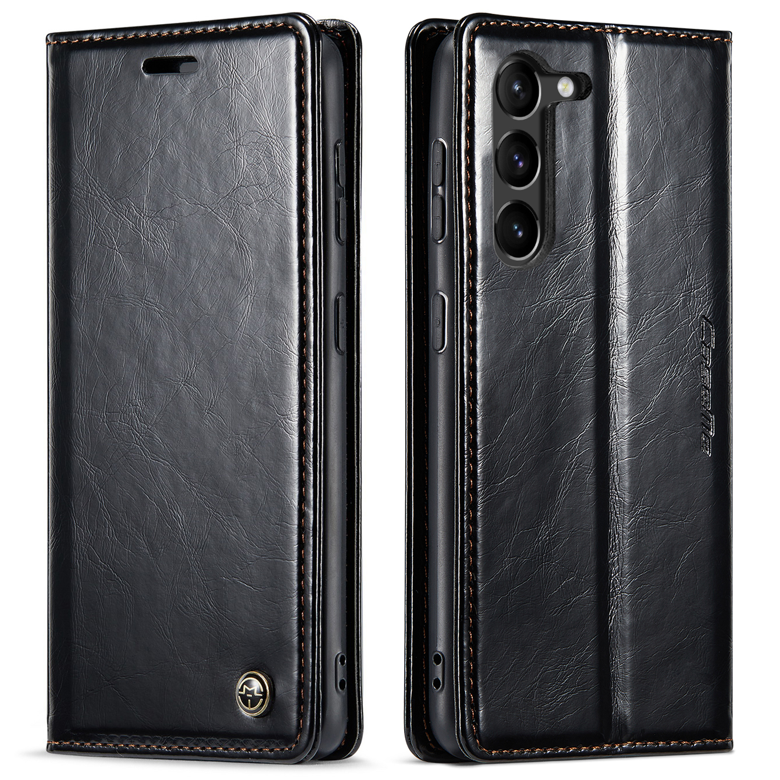 CaseMe CaseMe - Telefoonhoesje geschikt voor Samsung Galaxy S23 - Case - Met Magnetische Sluiting - Zwart | Case2go.nl