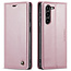 CaseMe - Telefoonhoesje geschikt voor Samsung Galaxy S23 - Wallet Book Case - Met Magnetische Sluiting - Roze