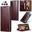 CaseMe - Telefoonhoesje geschikt voor Samsung Galaxy S23 - Wallet Book Case - Met Magnetische Sluiting - Donker Rood