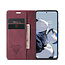 CaseMe - Telefoonhoesje geschikt voor Xiaomi 12T - Wallet Book Case - Met Magnetische Sluiting - Rood
