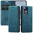 CaseMe - Telefoonhoesje geschikt voor Xiaomi 12T Pro - Wallet Book Case - Met Magnetische Sluiting - Donker Blauw