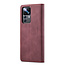 CaseMe - Telefoonhoesje geschikt voor Xiaomi 12T Pro - Wallet Book Case - Met Magnetische Sluiting - Rood