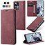 CaseMe - Telefoonhoesje geschikt voor Xiaomi 12T Pro - Wallet Book Case - Met Magnetische Sluiting - Rood