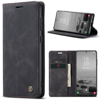CaseMe CaseMe - Telefoonhoesje geschikt voor Samsung Galaxy S23 Plus - Wallet Book Case - Met Magnetische Sluiting - Zwart