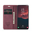 CaseMe - Telefoonhoesje geschikt voor Samsung Galaxy S23 Plus - Wallet Book Case - Met Magnetische Sluiting - Rood