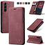 CaseMe - Telefoonhoesje geschikt voor Samsung Galaxy S23 Plus - Wallet Book Case - Met Magnetische Sluiting - Rood