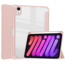 Tablet hoes geschikt voor Apple iPad Mini 6 (2021) - Trifold case met Auto/Wake functie en Magneetsluiting - Roze