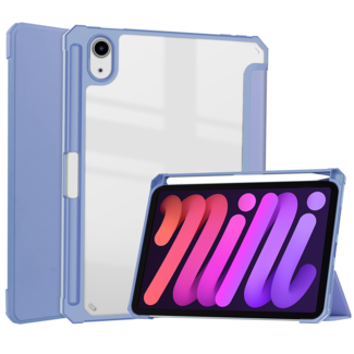 Case2go Tablet hoes geschikt voor Apple iPad Mini 6 (2021) - Trifold case met Auto/Wake functie en Magneetsluiting - Lila Paars