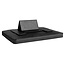 Laptoptas - 14 inch laptophoes met extra opberg vak - Multifunctionele tas met standaard - Kunstleer - Zwart