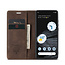CaseMe - Telefoonhoesje geschikt voor Google Pixel 7 - Wallet Book Case - Met Magnetische Sluiting - Donker Bruin