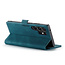 CaseMe - Telefoonhoesje geschikt voor Samsung Galaxy S23 Ultra - Back Cover - Wallet Book Case - Donker Blauw