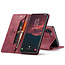 CaseMe - Telefoonhoesje geschikt voor Samsung Galaxy S23 Plus - Back Cover - Wallet Book Case - Rood