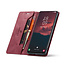 CaseMe - Telefoonhoesje geschikt voor Samsung Galaxy S23 - Back Cover - Wallet Book Case - Rood