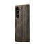 CaseMe - Telefoonhoesje geschikt voor Samsung Galaxy S23 - Back Cover - Wallet Book Case - Donker Bruin