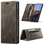 CaseMe - Telefoonhoesje geschikt voor Samsung Galaxy S23 - Back Cover - Wallet Book Case - Donker Bruin