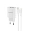 Borofone BN2 - Universele Dual Adapter - USB naar Lightning- Geschikt voor smartphones, tablets, etc - 1 Meter - Wit