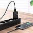 Borofone BN2 - Universele Dual Adapter - USB naar Lightning - 2.1A - Geschikt voor smartphones, tablets, etc - 1 Meter - Zwart