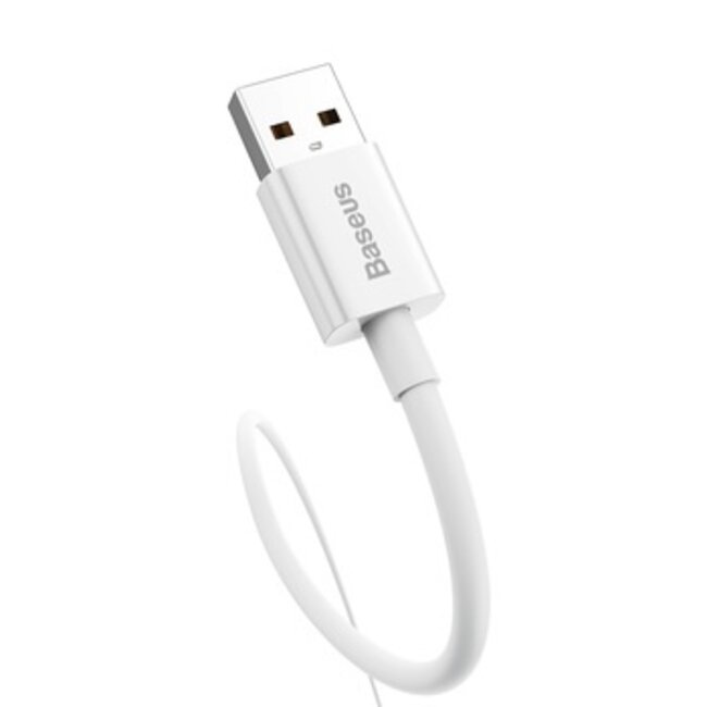 Baseus - Universele USB naar Type C kabel - Geschikt voor o.a. Samsung en andere apparaten - 2 Meter - 100W - Wit