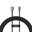 Baseus - Universele USB naar Type C kabel - Geschikt voor o.a. Samsung en andere apparaten - 2 Meter - 65W - Zwart