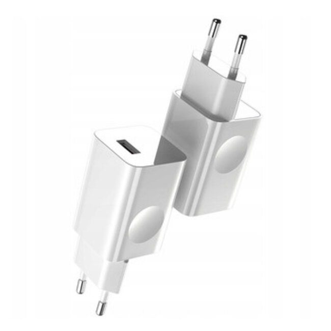 Baseus Adapter - Universele Adapter met 1x USB Port - 24W - Geschikt voor Smartphones, Tablets, Etc - Wit