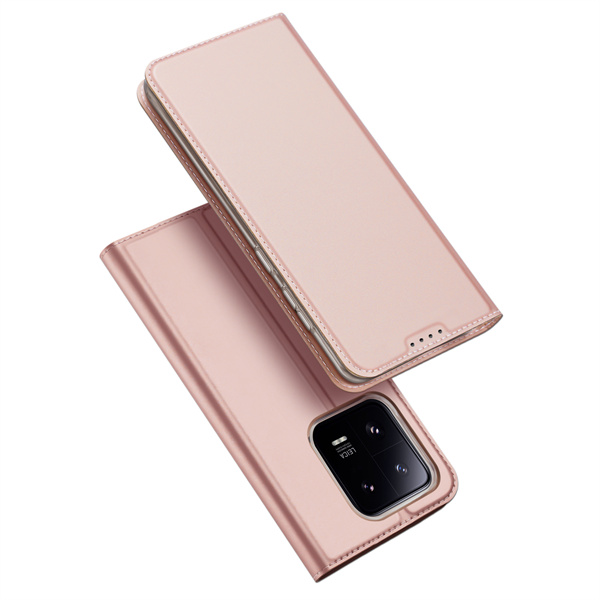 Telefoon hoesje geschikt voor Xiaomi 13 Pro - Dux Ducis Skin Pro  Book case - Rose Goud afbeelding