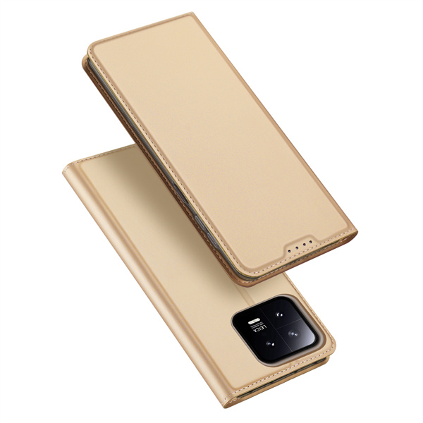 Dux Ducis - Telefoon Hoesje geschikt voor de Xiaomi 13  - Skin Pro Book Case - Goud afbeelding