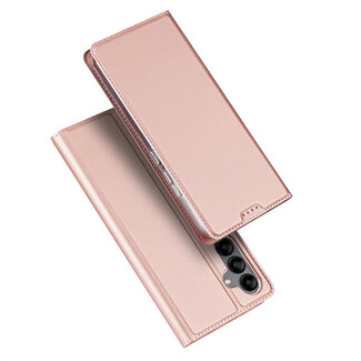 Dux Ducis Telefoon hoesje geschikt voor Samsung Galaxy A34 5G - Dux Ducis Skin Pro  Book case - Rose Goud