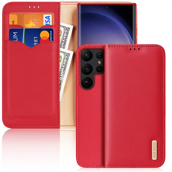 Dux Ducis - Telefoonhoesje geschikt voor Samsung S23 Ultra - Rood afbeelding