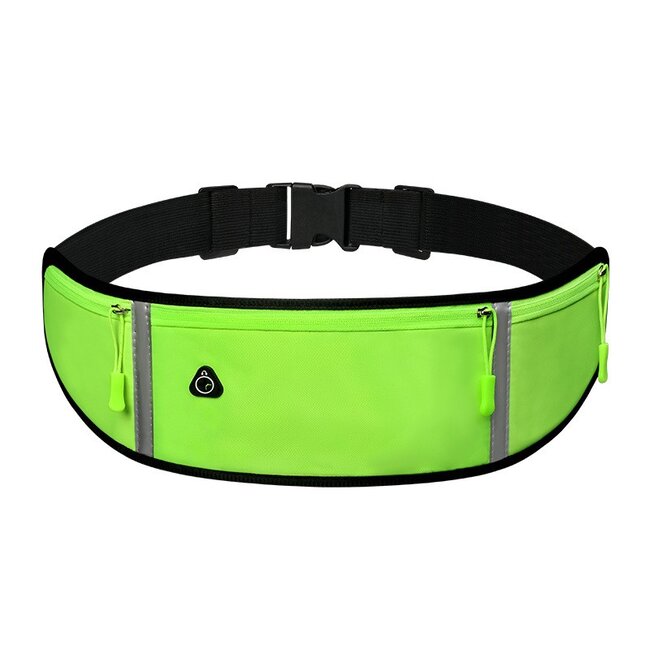 Case2go Sportband - Hardloopband - Hardloop Riem - Running belt - met Smartphone houder - Unisex/Onesize - Groen