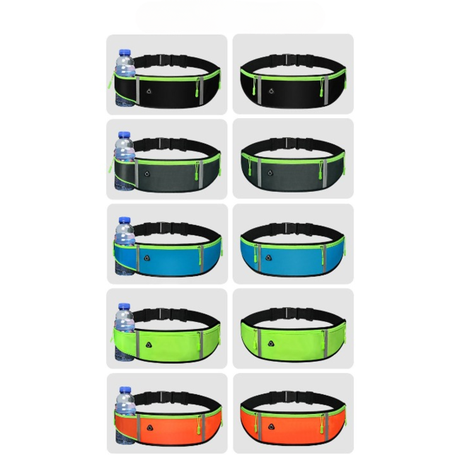 Case2go Sportband - Hardloopband - Hardloop Riem - Running belt - met Smartphone houder - Unisex/Onesize - Grijs