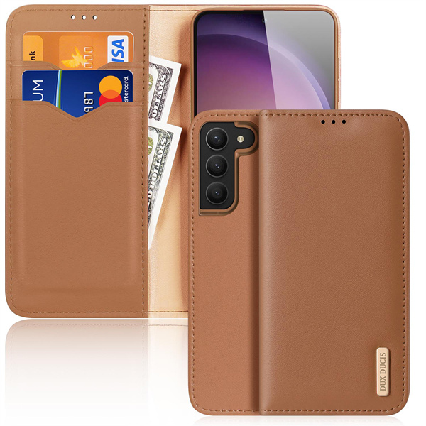 Dux Ducis - Telefoonhoesje geschikt voor Samsung S23 Plus  - Bruin afbeelding