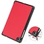 Case2go - Tablet Hoes geschikt voor Lenovo Tab M8 4th Gen (8 Inch) - Tri-Fold Book Case - Rood