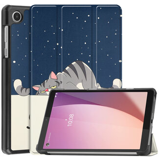 Case2go Case2go - Tablet Hoes geschikt voor Lenovo Tab M8 4th Gen (8 Inch) - Tri-Fold Book Case - Good Night