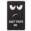 Case2go - Tablet Hoes geschikt voor Lenovo Tab M8 4th Gen (8 Inch) - Tri-Fold Book Case - Don't Touch Me