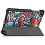 Case2go - Tablet Hoes geschikt voor Lenovo Tab M8 4th Gen (8 Inch) - Tri-Fold Book Case - Grafitti