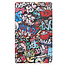 Case2go - Tablet Hoes geschikt voor Lenovo Tab M8 4th Gen (8 Inch) - Tri-Fold Book Case - Grafitti