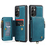 CaseMe - Telefoonhoesje geschikt voor Samsung Galaxy A54 5G - Back Cover - Met Pasjeshouder - Blauw