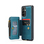 CaseMe - Telefoonhoesje geschikt voor Samsung Galaxy A54 5G - Back Cover - Met Pasjeshouder - Blauw