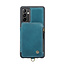 CaseMe - Telefoonhoesje geschikt voor Samsung Galaxy A54 5G - Back Cover - Met Pasjeshouder - Blauw