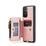 CaseMe - Telefoonhoesje geschikt voor Samsung Galaxy A34 5G - Back Cover - Met Pasjeshouder - Licht Roze