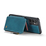 CaseMe - Telefoonhoesje geschikt voor Samsung Galaxy A34 5G - Back Cover - Met Pasjeshouder - Blauw