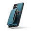 CaseMe - Telefoonhoesje geschikt voor Samsung Galaxy A34 5G - Back Cover - Met Pasjeshouder - Blauw