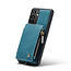 CaseMe - Telefoonhoesje geschikt voor Samsung Galaxy A34 5G - Back Cover - Met Pasjeshouder - Blauw