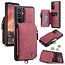CaseMe CaseMe - Telefoonhoesje geschikt voor Samsung Galaxy A34 5G - Back Cover - Met Pasjeshouder - Roze