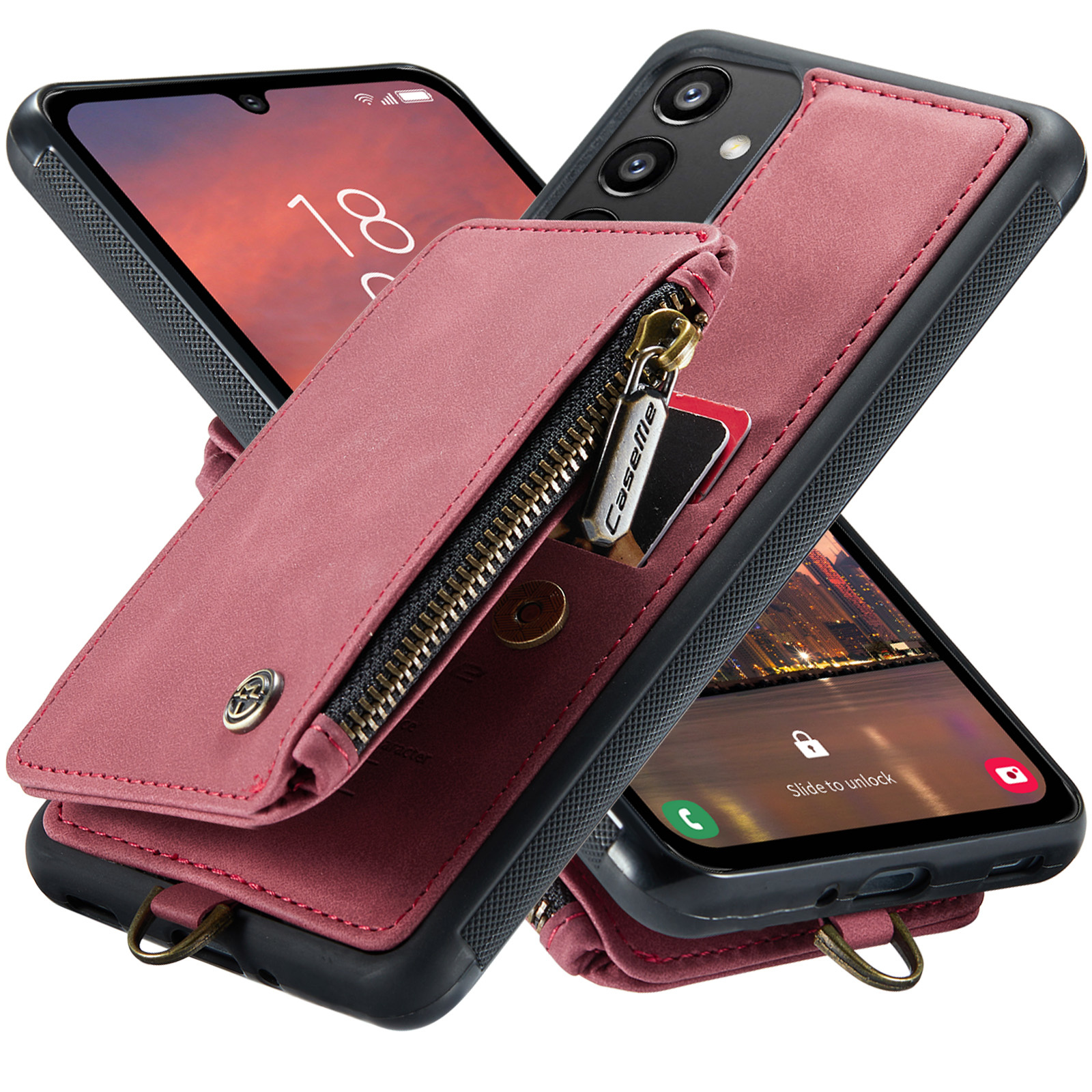 tabak Aanpassing Druppelen CaseMe CaseMe - Telefoonhoesje geschikt voor Samsung Galaxy A34 5G - Back  Cover - Met Pasjeshouder - Roze | Case2go.nl