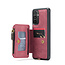 CaseMe - Telefoonhoesje geschikt voor Samsung Galaxy A34 5G - Back Cover - Met Pasjeshouder - Roze