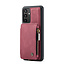 CaseMe - Telefoonhoesje geschikt voor Samsung Galaxy A34 5G - Back Cover - Met Pasjeshouder - Roze